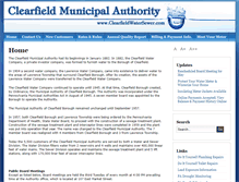 Tablet Screenshot of clearfieldwatersewer.com